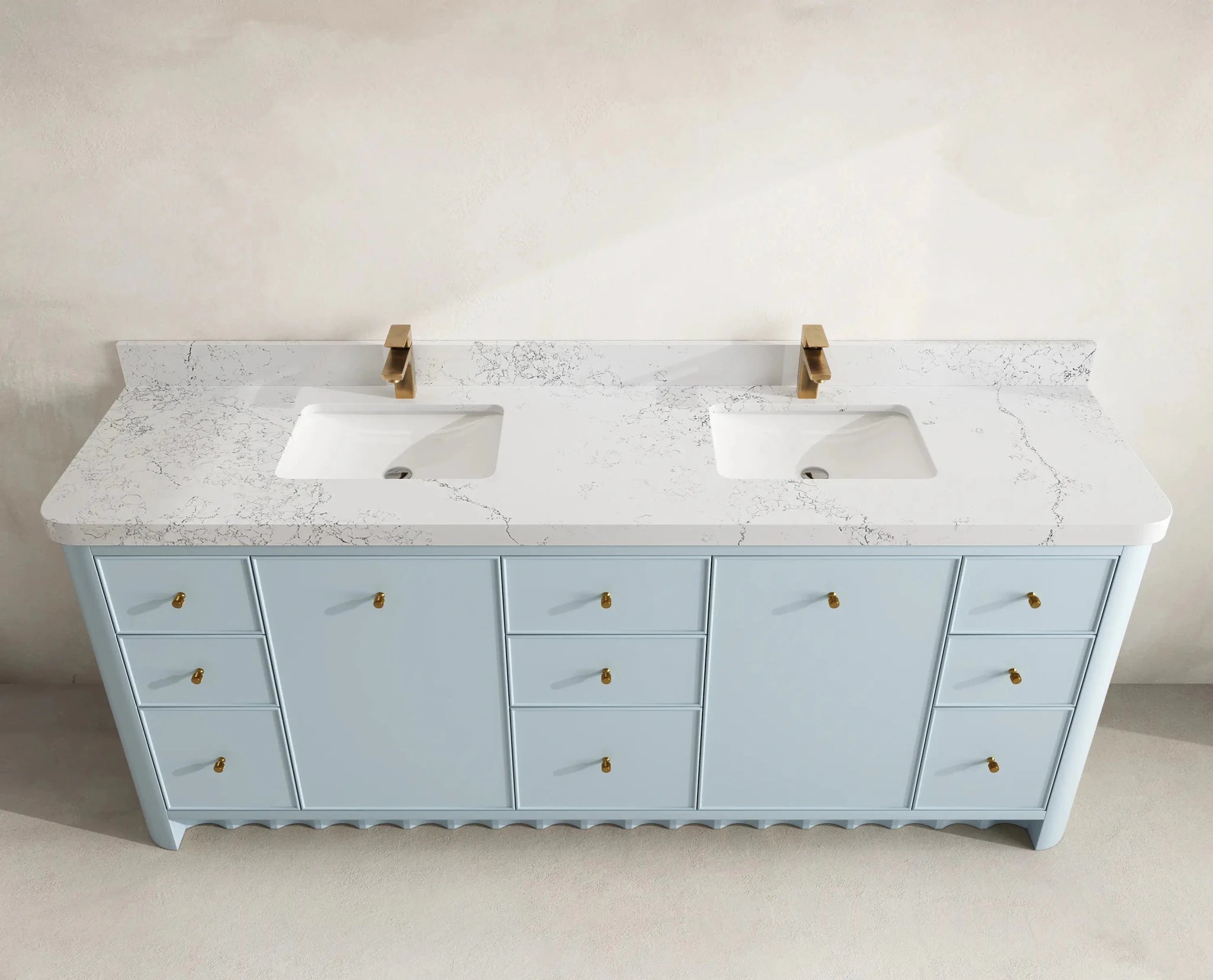 Orlando 84 in. W x 22 in. D Double Sink Bathroom Vanity - Willow Bath and Vanity