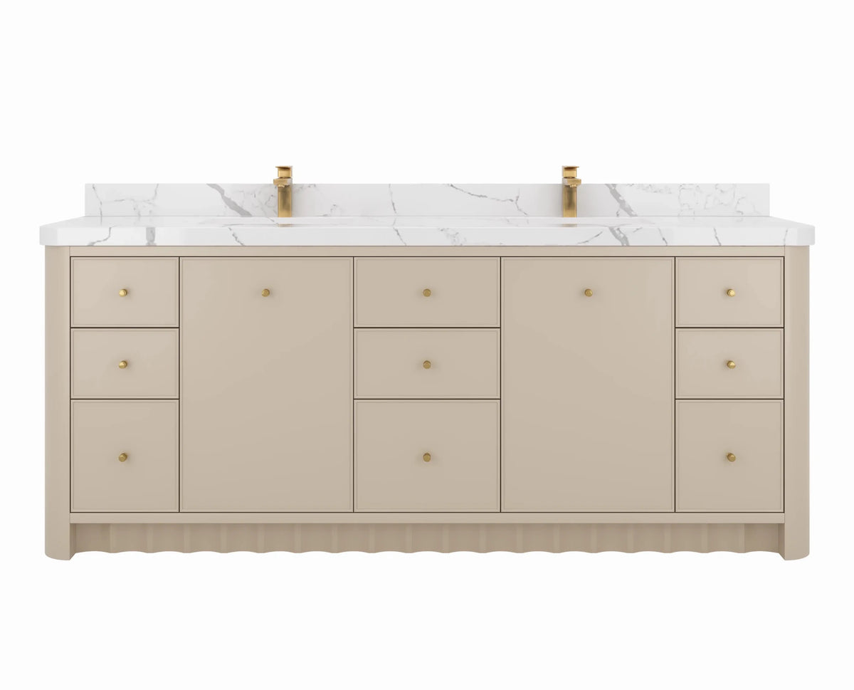 Orlando 84 in. W x 22 in. D Double Sink Bathroom Vanity - Willow Bath and Vanity