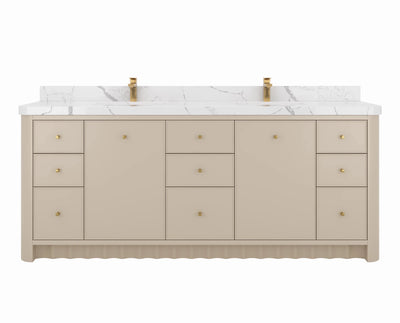 Orlando 84 in. W x 22 in. D Double Sink Bathroom Vanity - Willow Bath and Vanity