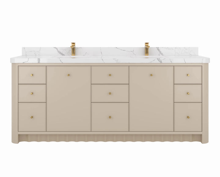Orlando 84 in. W x 22 in. D Double Sink Bathroom Vanity - photo 1