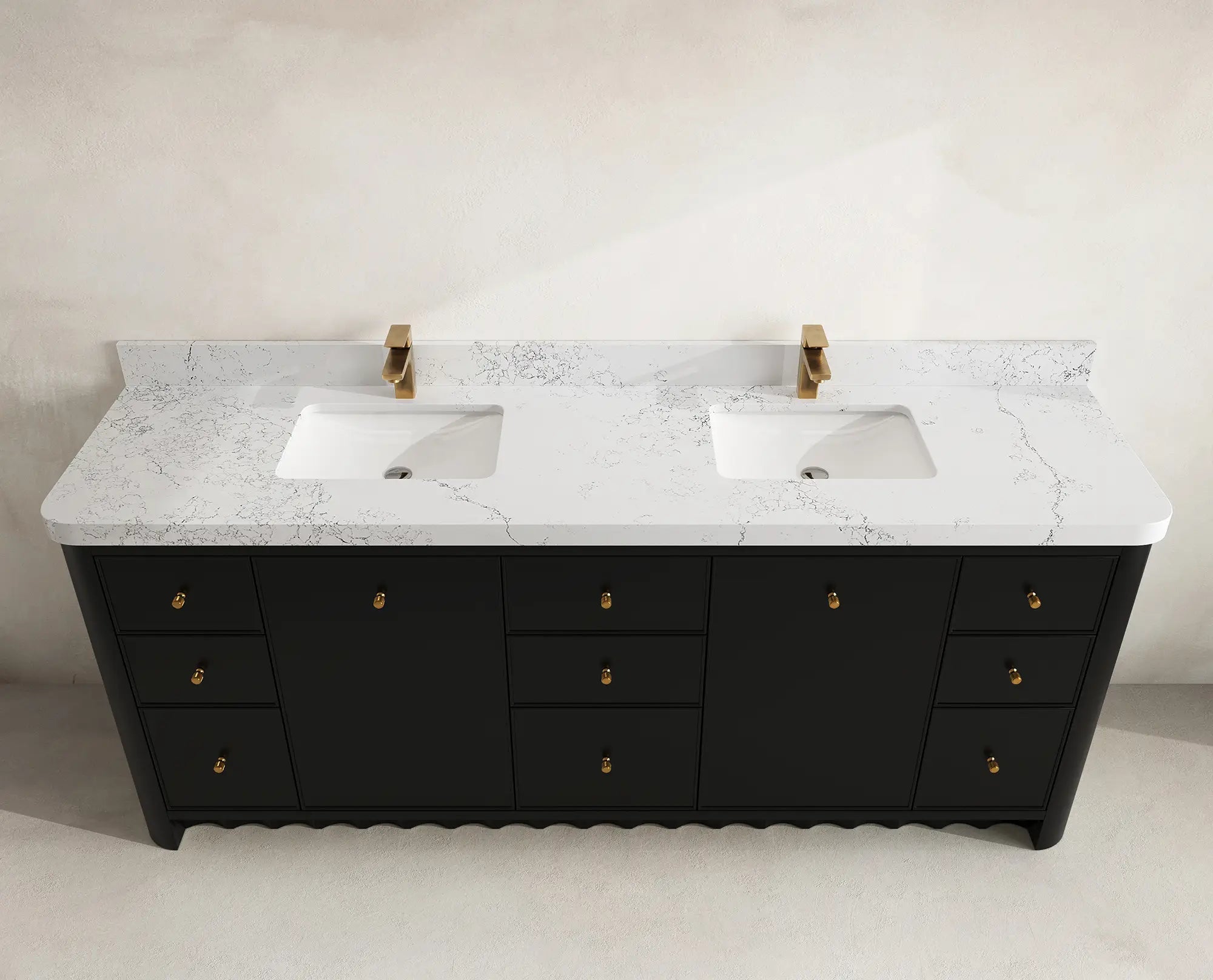 Orlando 84 in. W x 22 in. D Double Sink Bathroom Vanity - Willow Bath and Vanity
