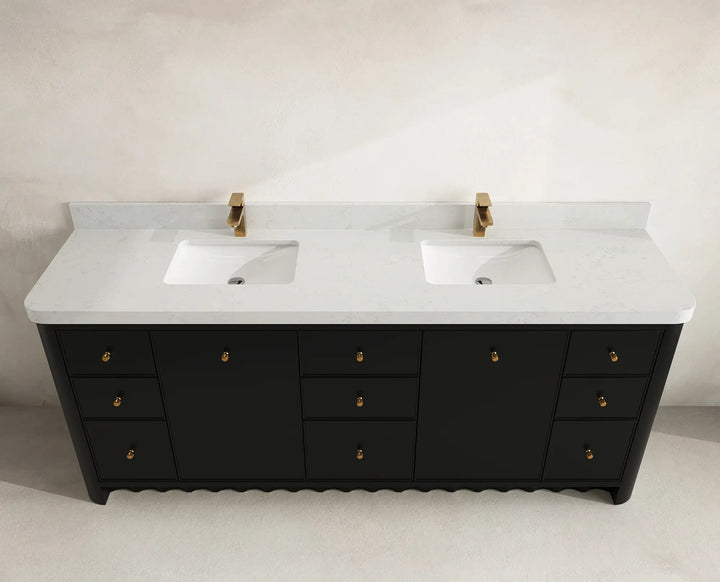 Orlando 84 in. W x 22 in. D Double Sink Bathroom Vanity - photo 7