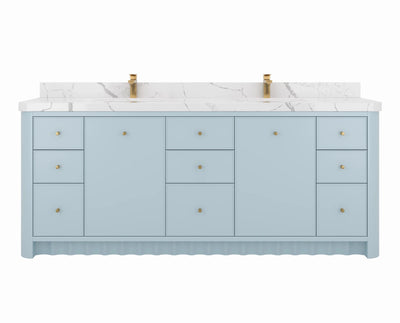 Orlando 84 in. W x 22 in. D Double Sink Bathroom Vanity - Willow Bath and Vanity