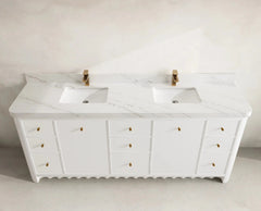 Orlando 84 in. W x 22 in. D Double Sink Bathroom Vanity - photo 14
