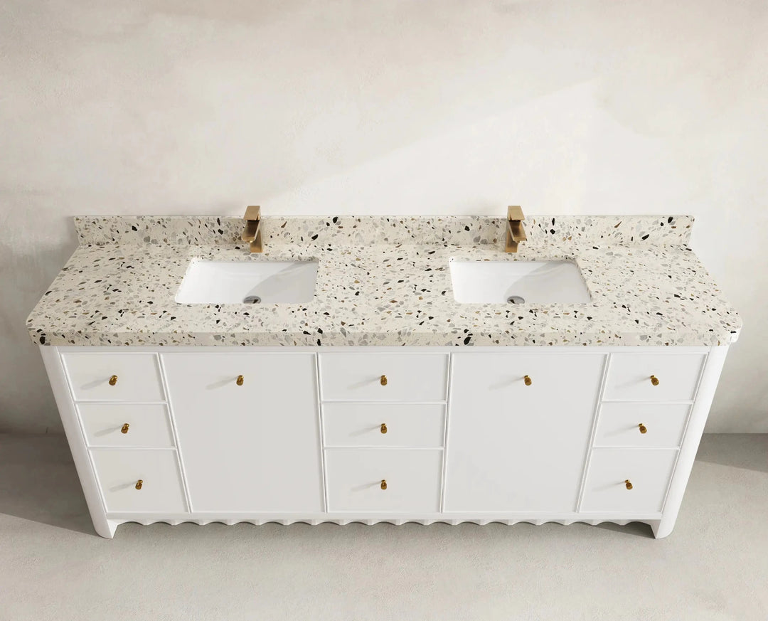 Orlando 84 in. W x 22 in. D Double Sink Bathroom Vanity | 
              
                White
                
                  
             - ORL_WH_PALS_84 - photo №15