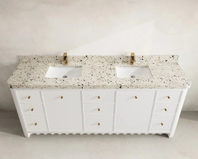 Orlando 84 in. W x 22 in. D Double Sink Bathroom Vanity - Willow Bath and Vanity