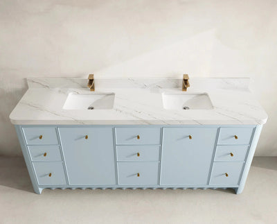 Orlando 84 in. W x 22 in. D Double Sink Bathroom Vanity - Willow Bath and Vanity