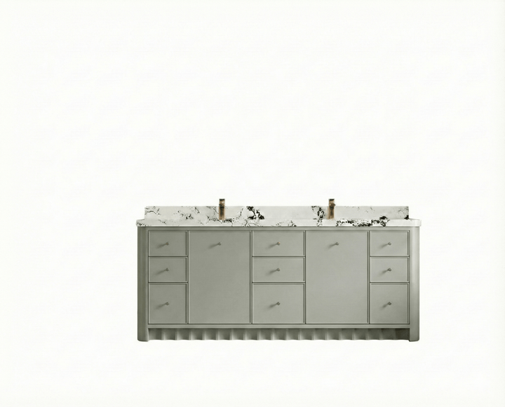 Orlando 84 in. W x 22 in. D Double Sink Bathroom Vanity - photo 1