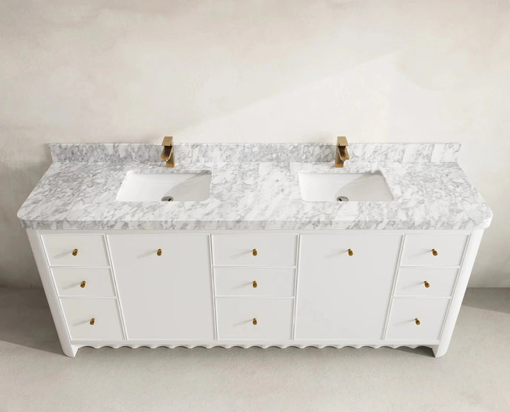 Orlando 84 in. W x 22 in. D Double Sink Bathroom Vanity - photo 7