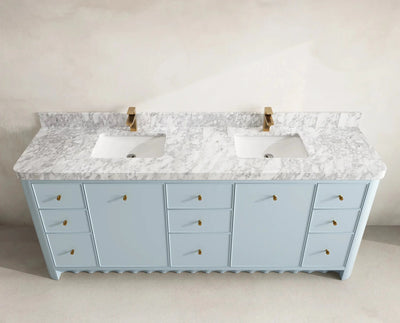 Orlando 84 in. W x 22 in. D Double Sink Bathroom Vanity - Willow Bath and Vanity