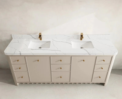Orlando 84 in. W x 22 in. D Double Sink Bathroom Vanity - Willow Bath and Vanity