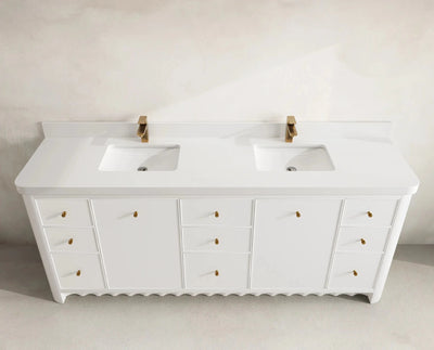 Orlando 84 in. W x 22 in. D Double Sink Bathroom Vanity - Willow Bath and Vanity