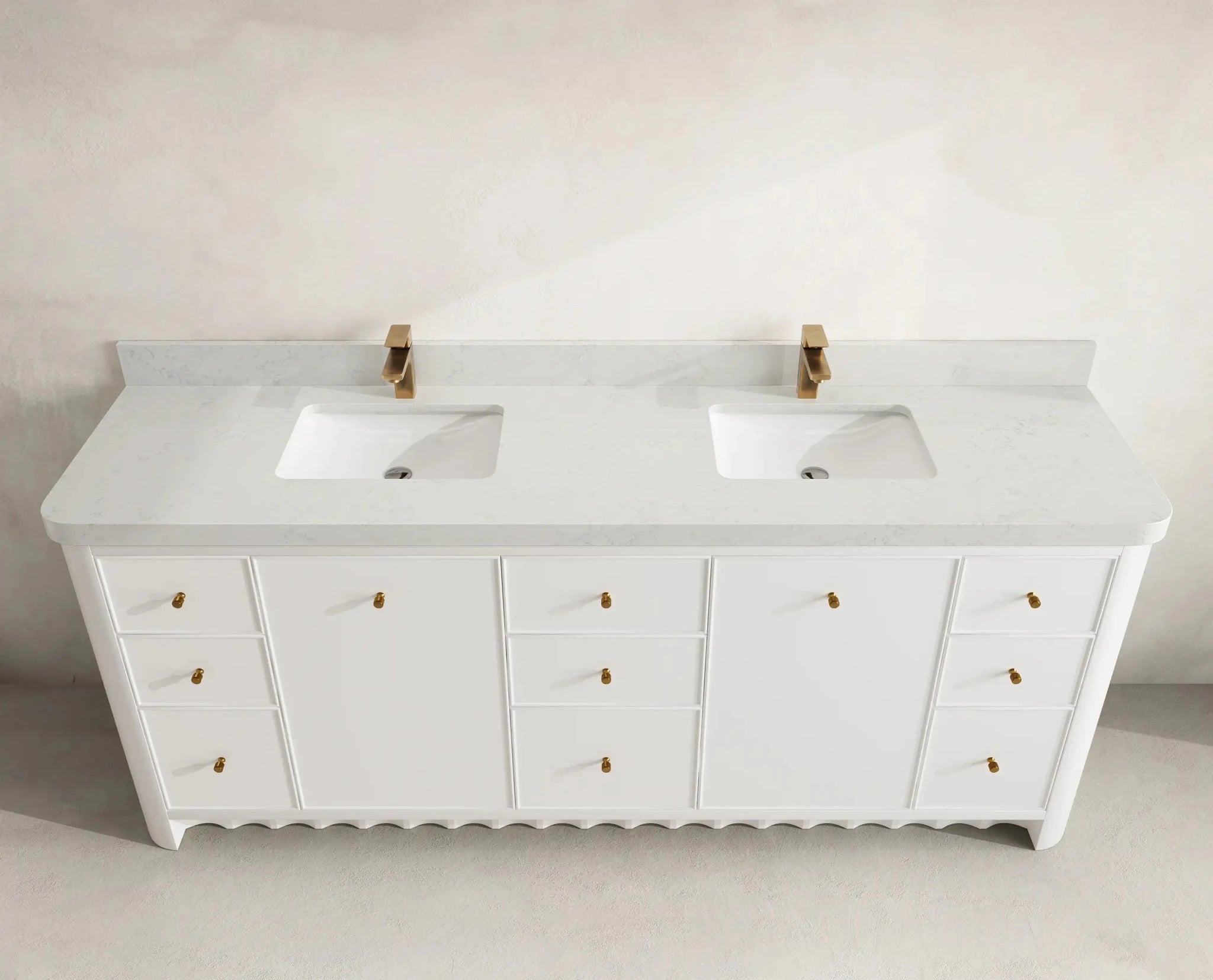 Orlando 84 in. W x 22 in. D Double Sink Bathroom Vanity - Willow Bath and Vanity