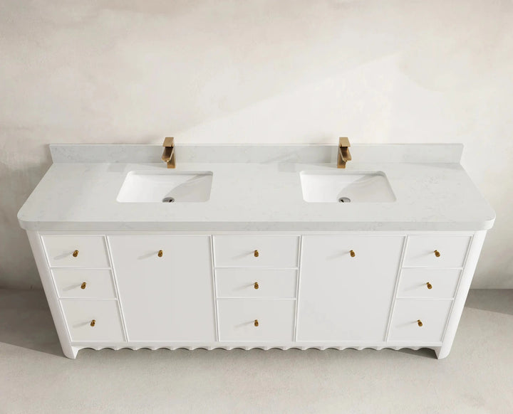 Orlando 84 in. W x 22 in. D Double Sink Bathroom Vanity - photo 8