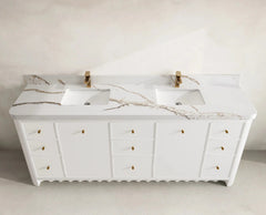 Orlando 84 in. W x 22 in. D Double Sink Bathroom Vanity - photo 9