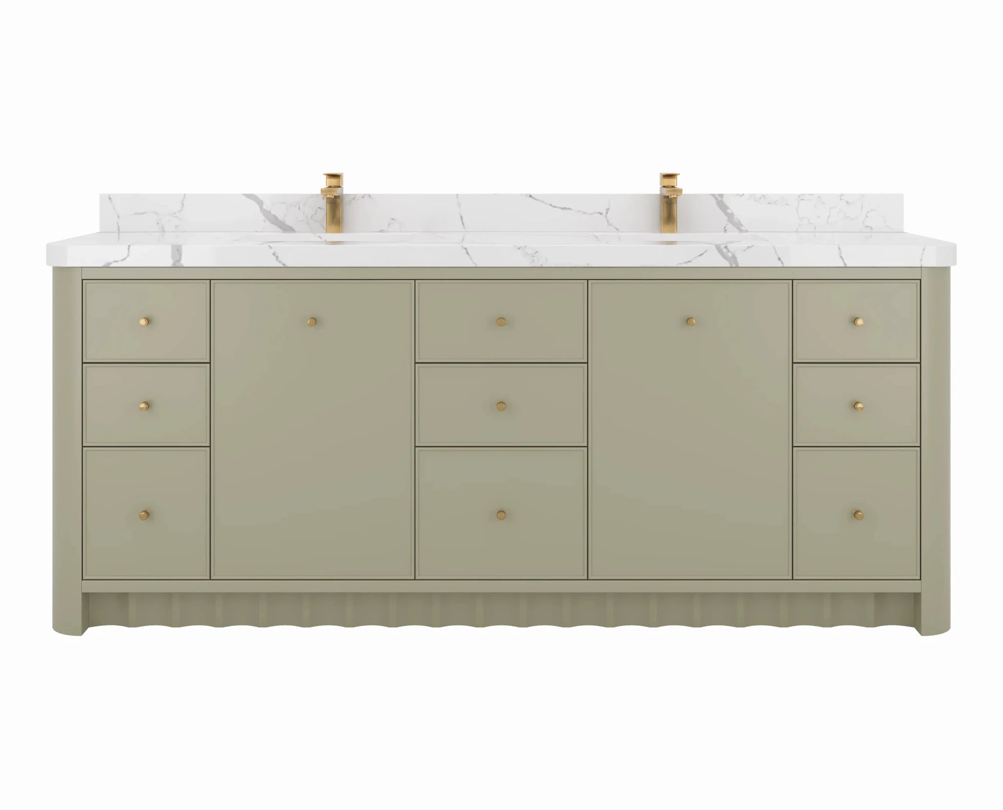 Orlando 84 in. W x 22 in. D Double Sink Bathroom Vanity - Willow Bath and Vanity
