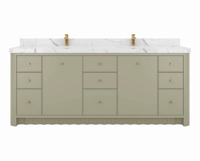 Orlando 84 in. W x 22 in. D Double Sink Bathroom Vanity - Willow Bath and Vanity