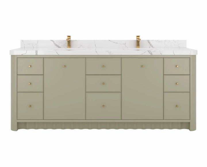 Orlando 84 in. W x 22 in. D Double Sink Bathroom Vanity - photo 1