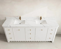 Orlando 84 in. W x 22 in. D Double Sink Bathroom Vanity - photo 10