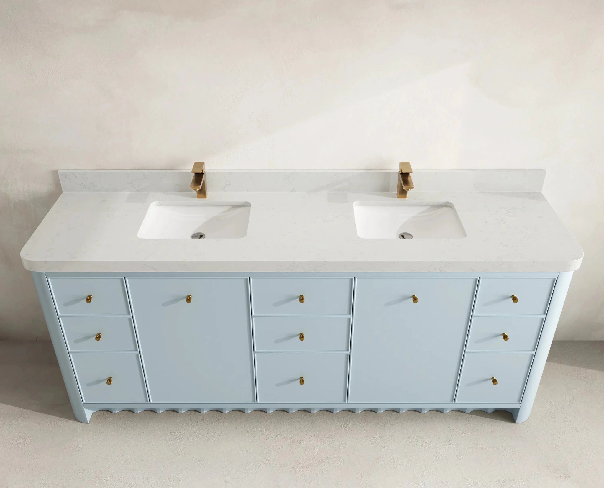 Orlando 84 in. W x 22 in. D Double Sink Bathroom Vanity - Willow Bath and Vanity