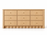 Orlando 72-Inch Nine-Drawer Dresser in Nordic White Oak