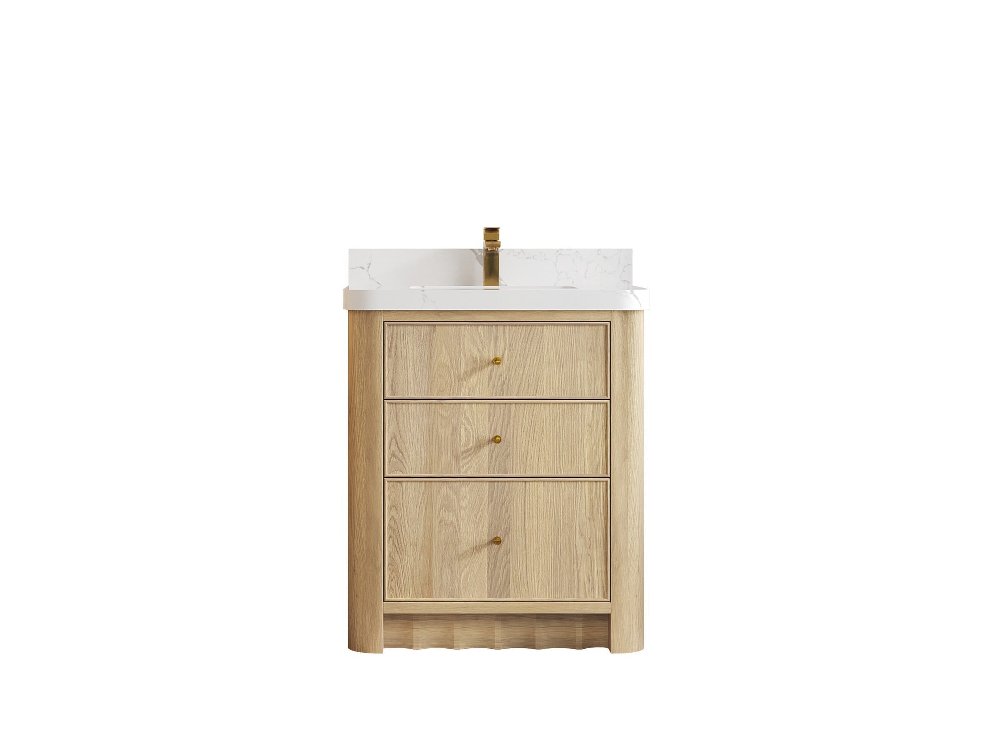 Orlando Oak 30 in. W x 22 in. D Single Sink Bathroom Vanity - Willow Bath and Vanity