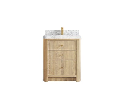 Orlando Oak 30 in. W x 22 in. D Single Sink Bathroom Vanity - Willow Bath and Vanity