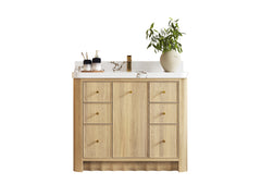 Orlando Oak 42 in. W x 22 in. D Single Sink Bathroom Vanity - photo 1