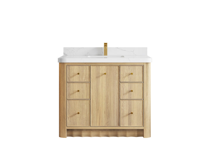 Orlando Oak 42 in. W x 22 in. D Single Sink Bathroom Vanity - photo 10