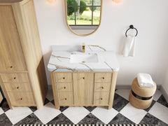 Orlando Oak 42 in. W x 22 in. D Single Sink Bathroom Vanity - photo 7