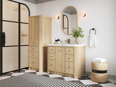 Orlando Oak 42 in. W x 22 in. D Single Sink Bathroom Vanity - photo 2