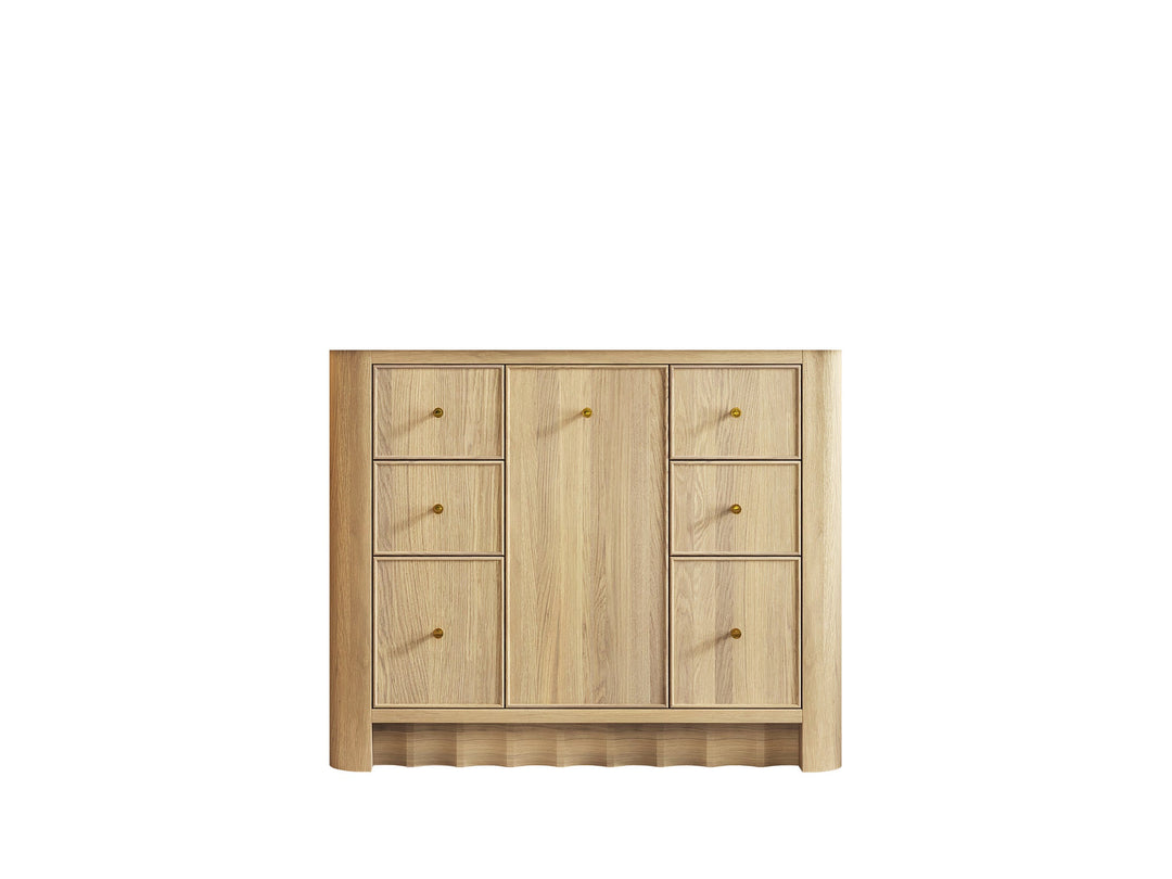 Orlando Oak 42 in. W x 22 in. D Single Sink Bathroom Vanity - Willow Bath and Vanity
