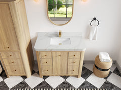 Orlando Oak 42 in. W x 22 in. D Single Sink Bathroom Vanity - photo 13