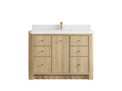 Orlando Oak 48 in. W x 22 in. D Single Sink Bathroom Vanity - photo 20