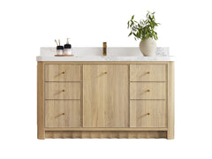 Orlando Oak 60 in. W x 22 in. D Single Sink Bathroom Vanity - photo 1