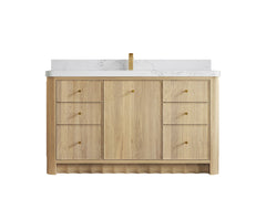 Orlando Oak 60 in. W x 22 in. D Single Sink Bathroom Vanity - photo 12