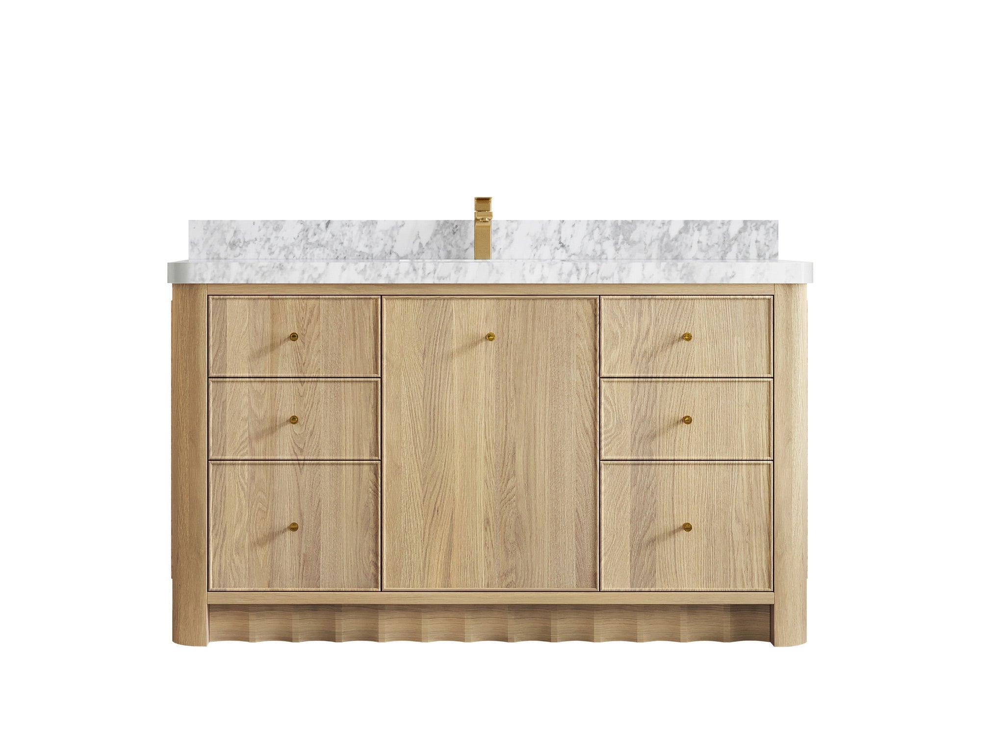 Orlando Oak 60 in. W x 22 in. D Single Sink Bathroom Vanity - Willow Bath and Vanity