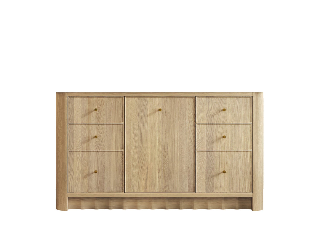 Orlando Oak 60 in. W x 22 in. D Single Sink Bathroom Vanity - Willow Bath and Vanity