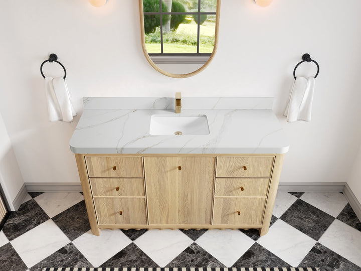 Orlando Oak 60 in. W x 22 in. D Single Sink Bathroom Vanity - photo 13
