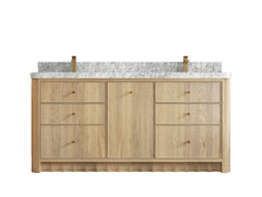Orlando Oak 72 in. W x 22 in. D Double Sink Bathroom Vanity - photo 16
