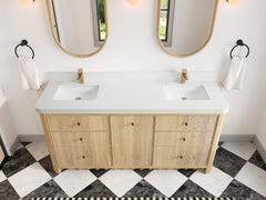 Orlando Oak 72 in. W x 22 in. D Double Sink Bathroom Vanity - photo 21