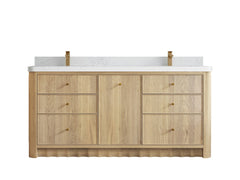 Orlando Oak 72 in. W x 22 in. D Double Sink Bathroom Vanity - photo 20