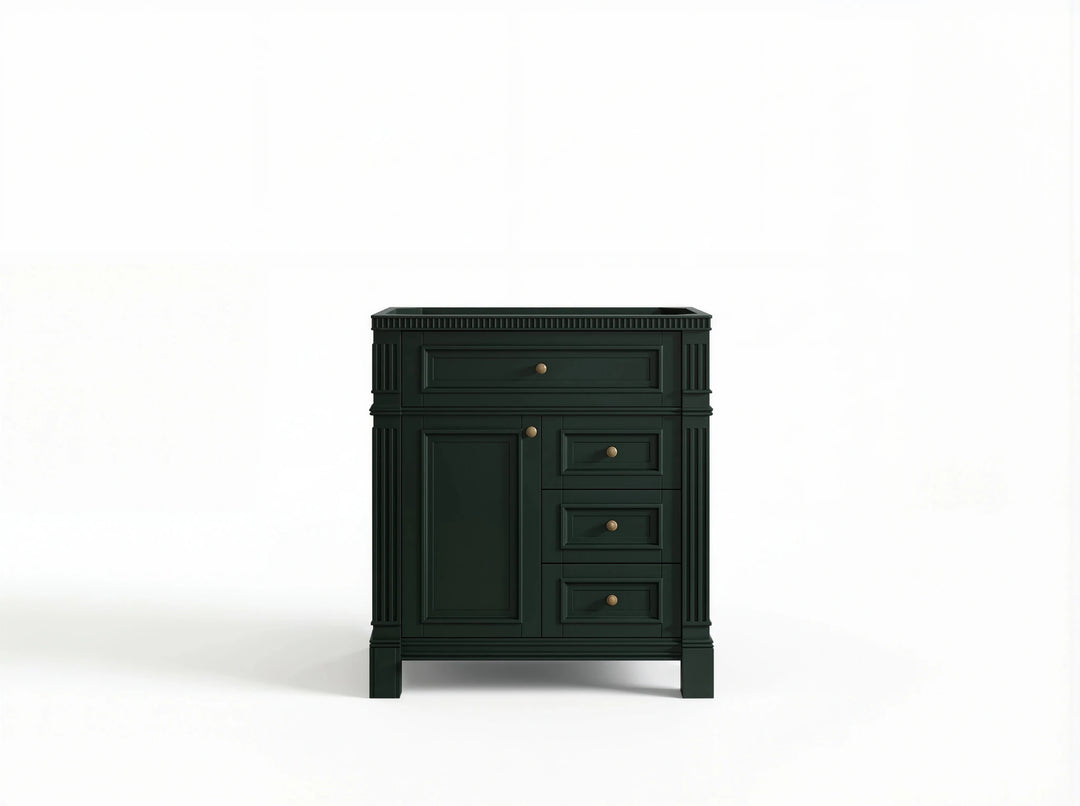 Paris 30 in. W x 22 in. D Single Sink Bathroom Vanity | 
              
                Dark Forest Green
                
                  
             - PRS_DGN_CA_BK_30 - photo №21