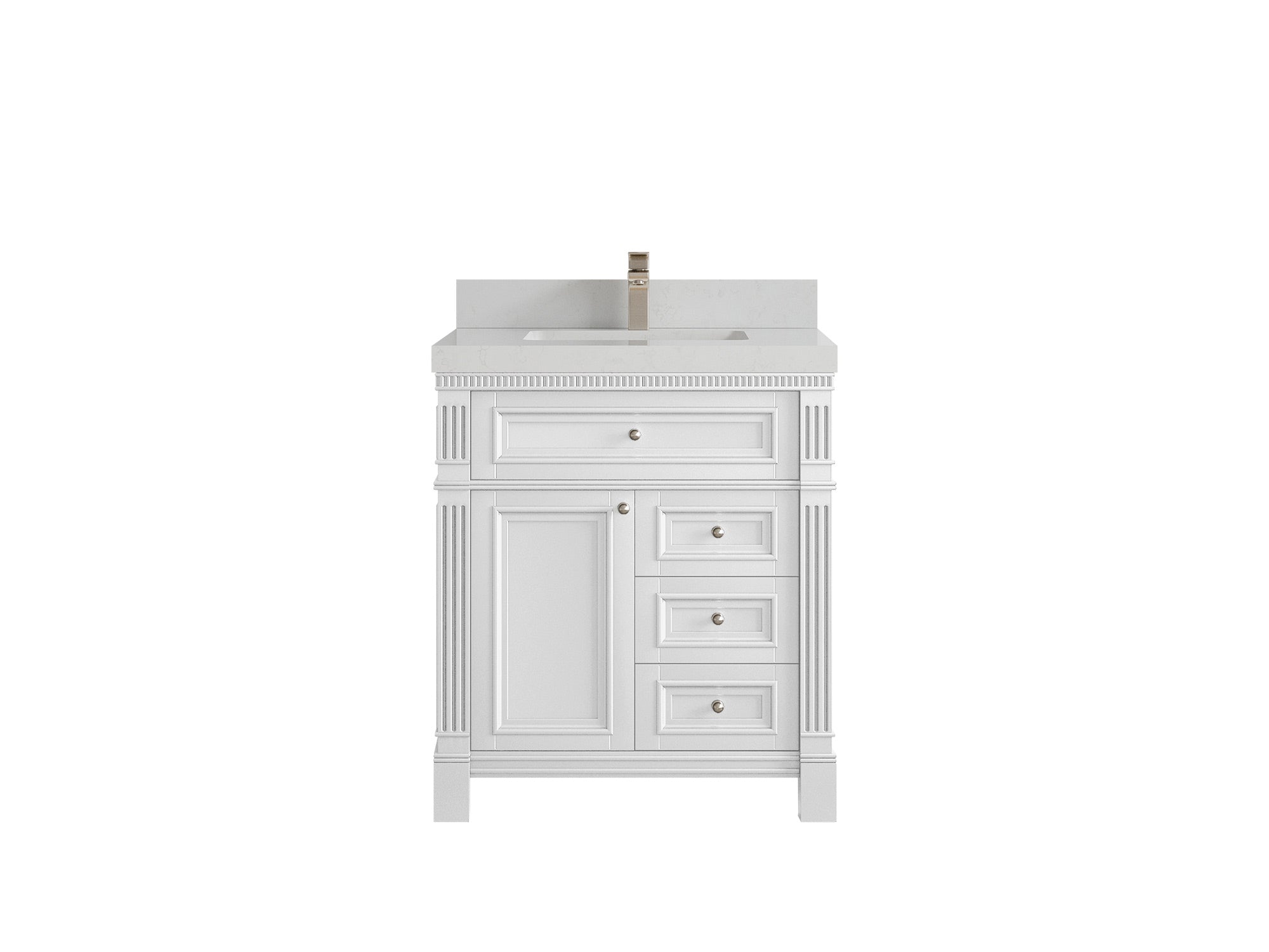 Paris 30 in. W x 22 in. D Single Sink Bathroom Vanity - Willow Bath and Vanity