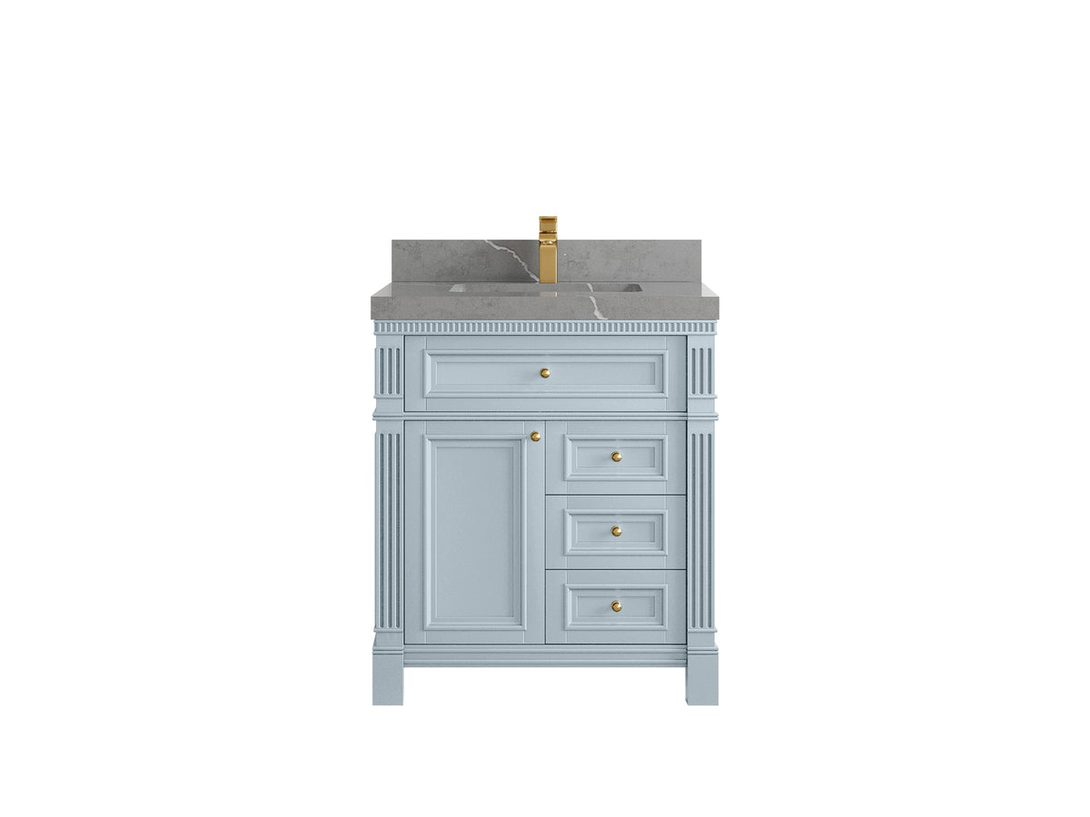 Paris 30 in. W x 22 in. D Single Sink Bathroom Vanity - Willow Bath and Vanity
