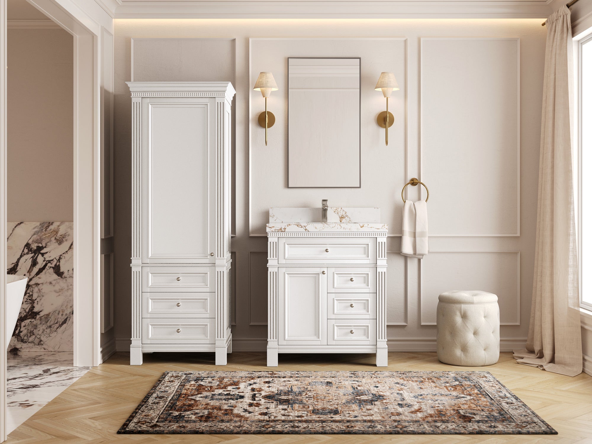 Paris 30 in. W x 22 in. D Single Sink Bathroom Vanity - Willow Bath and Vanity