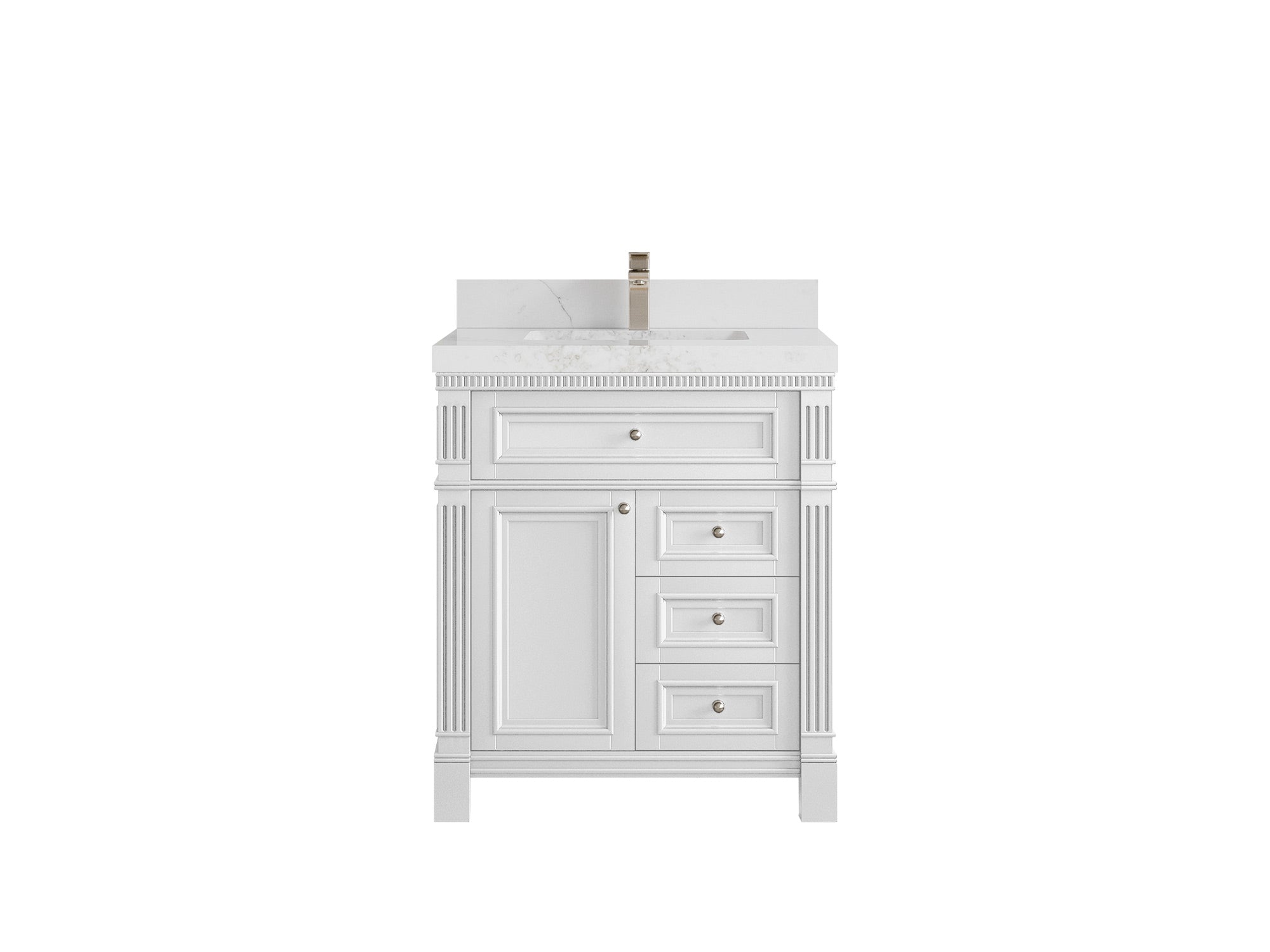 Paris 30 in. W x 22 in. D Single Sink Bathroom Vanity - Willow Bath and Vanity