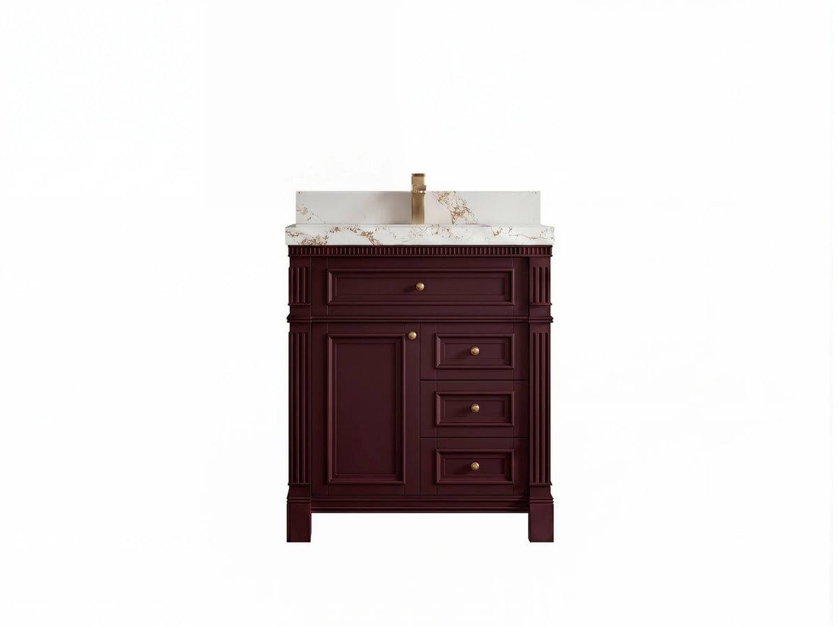 Paris 30 in. W x 22 in. D Single Sink Bathroom Vanity - Willow Bath and Vanity