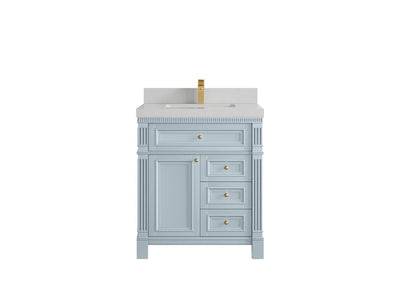 Paris 30 in. W x 22 in. D Single Sink Bathroom Vanity - Willow Bath and Vanity