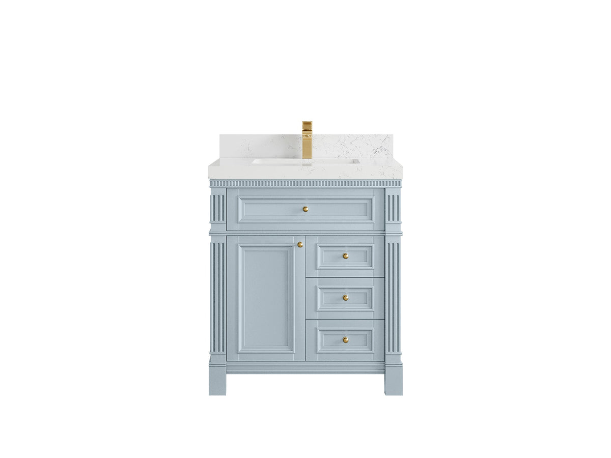 Paris 30 in. W x 22 in. D Single Sink Bathroom Vanity - Willow Bath and Vanity
